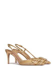 Valentino Garavani VLogo Signature slingback pumps - Goud