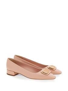 Ferragamo New Vara leather pumps - Roze