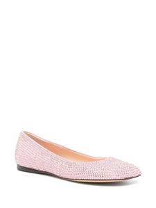 LOEWE Toy rhinestoned ballerina shoes - Roze