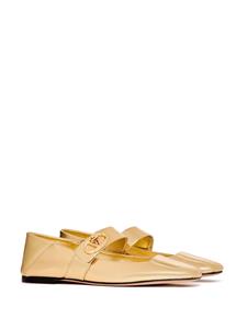 Valentino Garavani VLogo Locker ballerina shoes - Goud