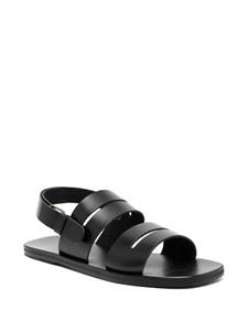 Ancient Greek Sandals Priamos leather sandals - Zwart