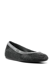 Le Silla Bess crystal-embellished ballerina shoes - Zwart
