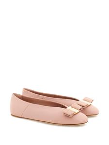 Ferragamo Varina leren ballerina's - Roze