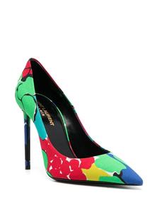 Saint Laurent Zoe pumps met bloemenprint - Groen