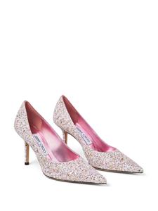 Jimmy Choo 85mm Love glitter pumps - Roze