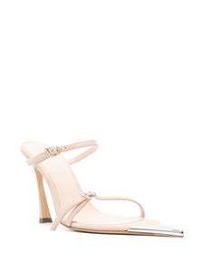 Mugler 95mm suede sandals - Beige
