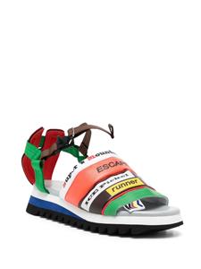 Kolor patchwork buckled sandals - Veelkleurig
