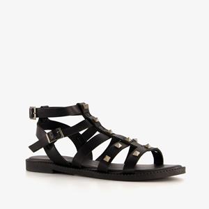 Blue Box dames sandalen zwart met studs