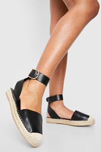 Boohoo Espadrilles Met Gesp Detail, Black