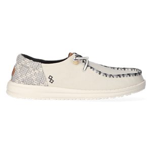 HEYDUDE Instappers Dames Wendy Funk Jacquard WitTextiel
