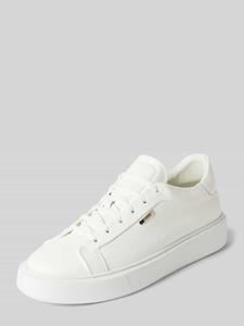 Antony Morato Leren sneakers met labeldetail, model 'ARTEM IN TUMBLED LEATHER'