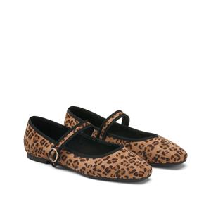 LA REDOUTE COLLECTIONS Ballerina's met gesp, luipaardprint