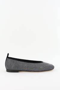 Odare ballerina's Agata met studs zwart
