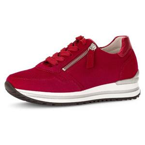 Gabor Sneakers met sleehak Turijn , vrijetijdsschoen, lage schoen, veterschoen, met verwisselbaar voetbed, h-breedte