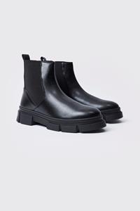 Boohoo Chelsea Boots Met Dikke Zool, Black