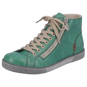 Rieker Hoge veterschoenen met ritssluiting aan de buitenkant