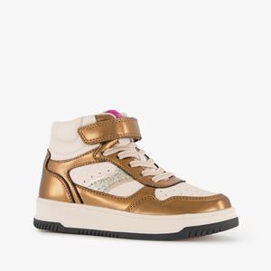 Blue Box hoge meisjes sneakers beige goud