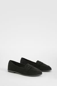 Basic Loafers Met Ronde Neus, Black