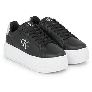 Calvin Klein Plateausneakers BOLD PLATF LOW LACE LTH ML MTL met zijlogo, vrijetijdsschoen, halve schoen, veterschoen