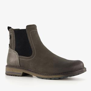 Blue Box leren heren chelsea boots grijs