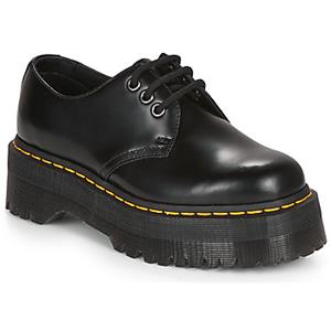 Dr. Martens 1461 Quad Smooth Leren Platform Schoenen in Zwart