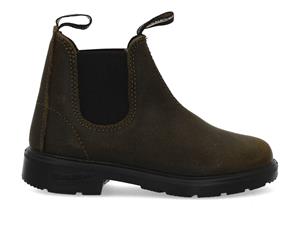 Blundstone 2496 kids boots waxed olive Groen 