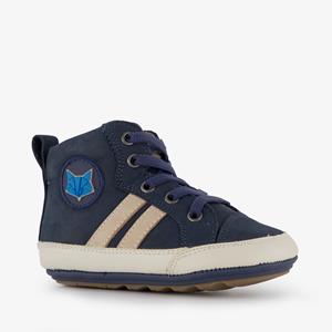 Groot leren jongens babyschoenen blauw