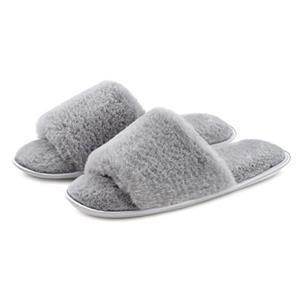 Vivance Pantoffels Pantoffel, Pluche Pantoffels Pantolette, pantoffel met knuffelig, warm faux bont VEGAN