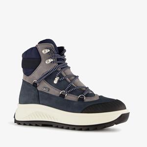 Be Mine leren dames veterboots grijs blauw