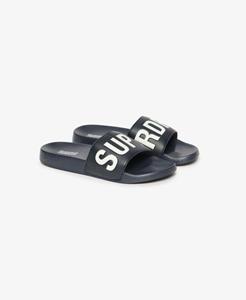 Superdry Mannen Core Vegan Badslippers Blauw