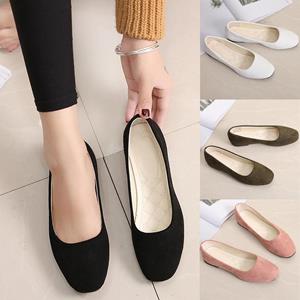 Nicor Sagit Dames Dames Slip Op Platte Schoenen Sandalen Casual Ballerina Schoenen Maat 36 wit