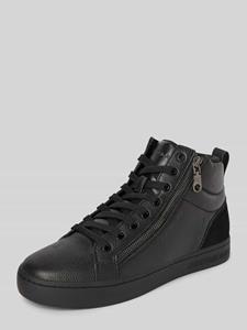 Calvin Klein Jeans Leren sneakers met ritssluiting opzij