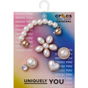 Schoenbutton Jibbitz™ Dainty Pearl Jew met verschillende motieven (set, 5-delig, Geen speelgoed. Niet geschikt voor kinderen jonger dan 3 jaar)