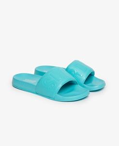 Superdry Vrouwen Vegan Code Core Badslippers Blauw