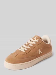 Calvin Klein Jeans Leren sneakers met labelprint