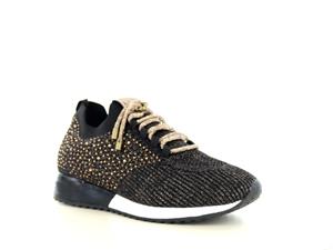 La strada -20% : Instapsneakers brons met steentjes