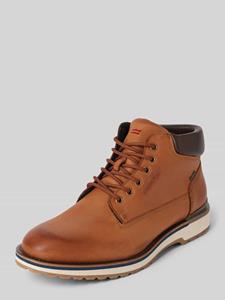 Veterboots van leer met label in reliëf, model 'VARAS'