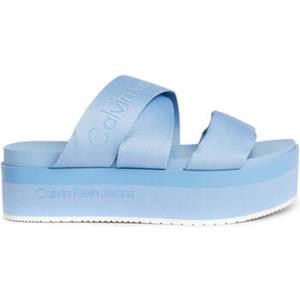 Calvin Klein Slippers FLATFORM SANDAL WEBBING IN MR