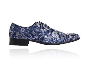 Lureaux Blue Sky Flower  - Handgemaakte Nette Schoenen Voor Heren