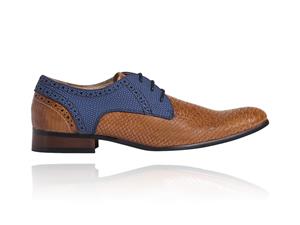 Lureaux Cognac LRX Signature  - Handgemaakte Nette Schoenen Voor Heren
