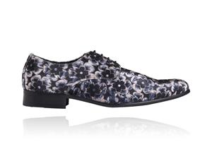 Lureaux Mystic Silver Blossom  - Handgemaakte Nette Schoenen Voor Heren