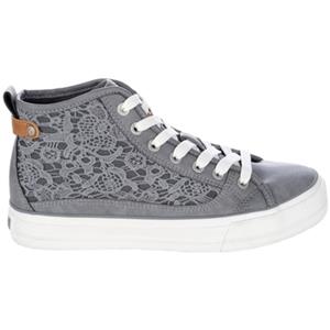 Mustang Shoes Veterschoenen high top sneakers, vrijetijdsschoen met stijlvolle textielinzet