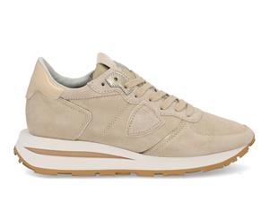 Philippe Model Tropez haute low daim rose Beige 