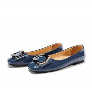 Versatile shoes Lente Zomer Schoenen Dames Flats Elegante Kantoor Dame Schoenen Merk Dames Enkel Schoenen Zwart Blauw Plus Maat 42 A4588 5.5