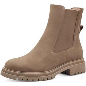 Tamaris Chelsea-boots blokhak, combat boots, enkellaars met stretch-inzet