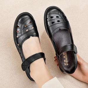 Shoes Family Hollow SoftSole Mom's ShoesSandalen ZomerComfort Flat Sole Damesschoenen Antislip Comfortabele Lichtgewicht Wandelsandalen 35