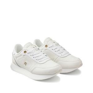 Tommy Hilfiger Plateausneakers ELEVATED ESSENT RUNNER MONOGRAM , vrijetijdsschoen, lage schoen, veterschoen met th-monogram