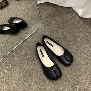 BLUEE Damesschoenen Lente Zomer Ballerina's Gebreide Comfortabele Puntige Schoenen 39 zwart