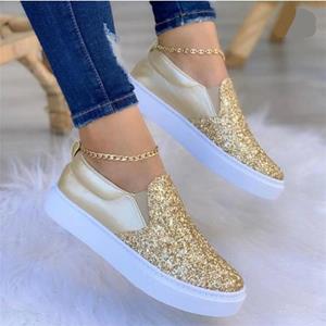 GtimeShoes Grote ronde neus casual dames platte zool modieuze enkele schoenen 36 zwart