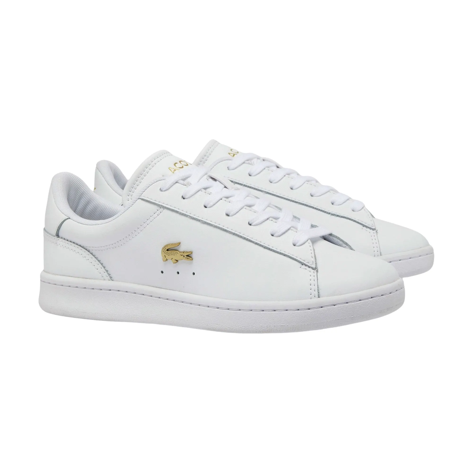 Lacoste Leren sneakers met labelapplicatie, model 'CARNABY'